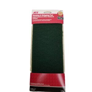 Ace Cleaning Stripping Pad 4-3/8 x 11 Green Heavy Duty Hardware New